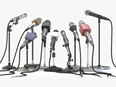Microphones 3D model