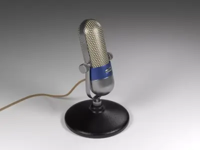 Vintage Microphone 3D model