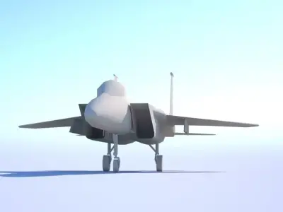 F-15 Eagle Low-poly 3D model