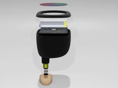 Custom earbuds design with ANC Free low-poly 3D model