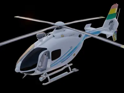 Helicopter Model 3D model by mosozee