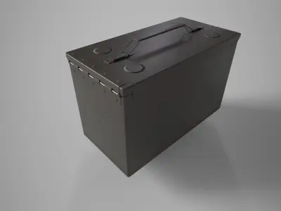 Ammo Box Low-poly 3D model