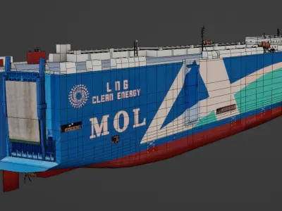 Vehicles Carrier 3D model Low-poly 3D model