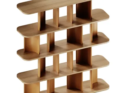 Morica Design Parentesi Bookcase Double sided 3D model