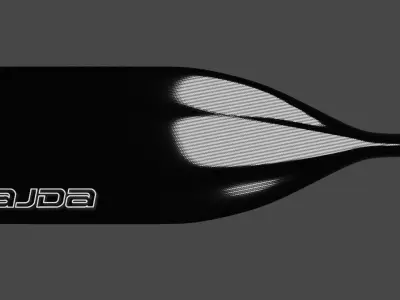 Canoe paddle  Low-poly 3D model