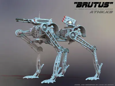 Robots All Terrain AT-ST5 3D model