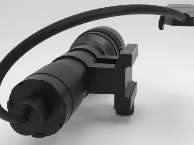 Streamlight ProTac HL-X Low-poly 3D model