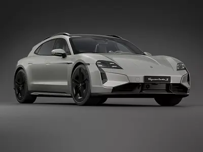 2025 Porsche Taycan Turbo S Sport Turismo 3D model