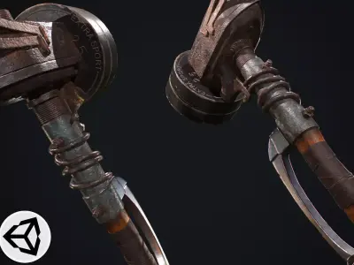 Hammer Low-poly 3D model purchase