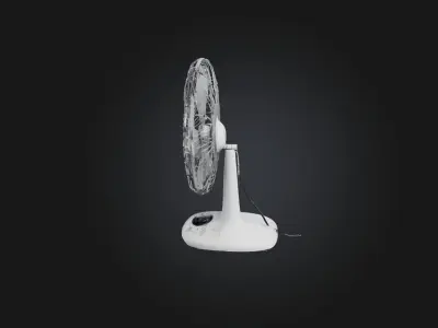 Realistic Electric Fan Low-poly 3D model