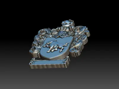 COAT OF ARMS BOAR 3D print model