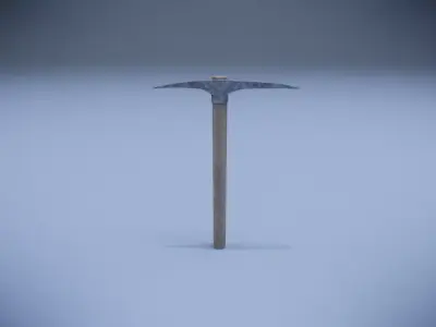Pickaxe Low-poly 3D model order