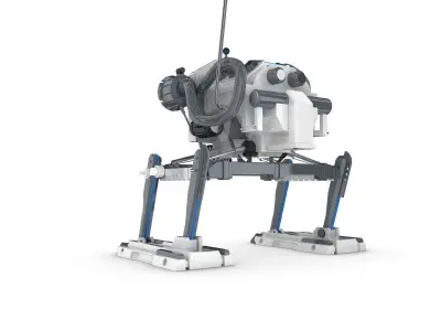 Funny Robot Character 3D model 13