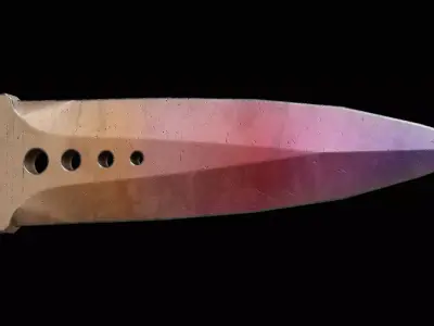 Skeleton Knife Fade Low-poly 3D model