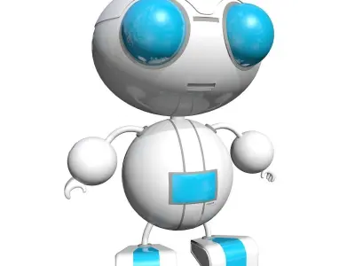 Futuristic Robot 3D model purchase