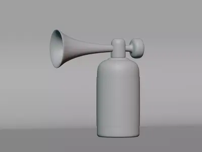 Air Horn Low-poly 3D model