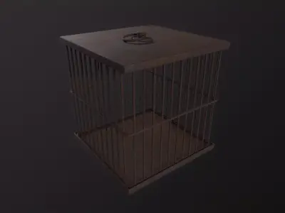 Cage 3D Model  Low-poly 3D model