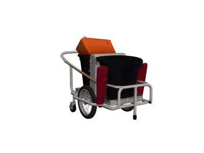 Street Sweeper Cart Road Cleaning Utility Vehicle 3D model