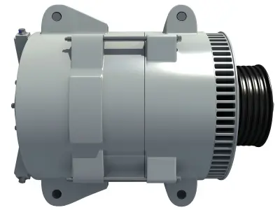 3D  Metalic Alternator  3D model