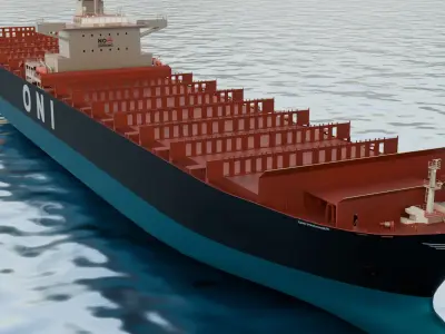 Container Ship 3D model order
