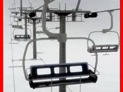 Chair Lift 3D model