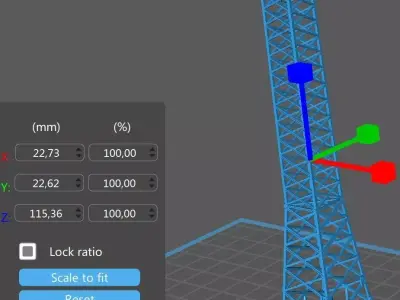 Single phase electric pole high 1-120 resin 3D print model