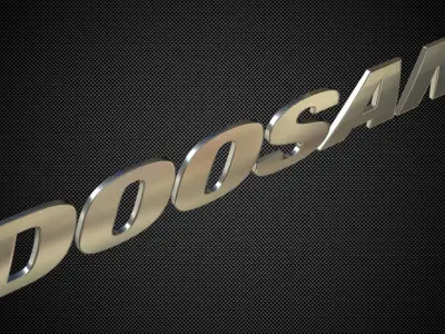 doosan logo 3D model