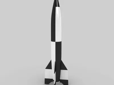 V2 Rocket Missile 3D model