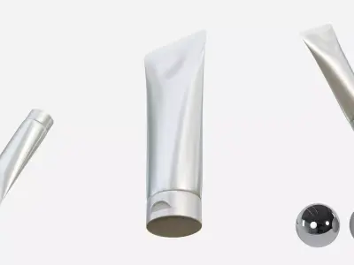 Cream Tube  Low-poly 3D model