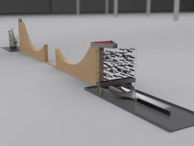 Rube Goldberg Experiment Free 3D model
