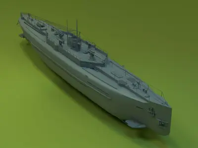 SMS U-151 3D model