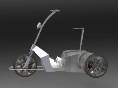 e Bag Tricycle 3D model