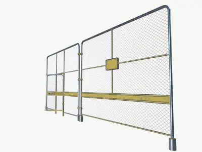 Metal Fence 3D model buy