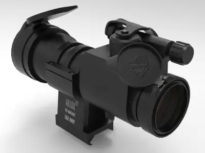 Wilcox Mount CompM4 Low-poly 3D model