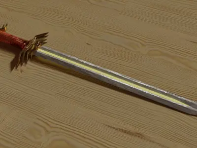 Sword Dragon Free 3D model