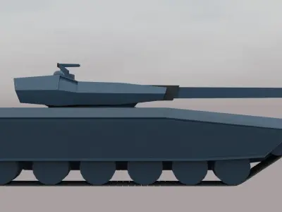  MBT mk1 Minotaur Low-poly 3D model