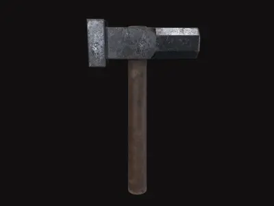 Medieval Flatter Low-poly 3D model