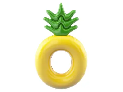 Inflatable Pineapple Pool Toy 3D model