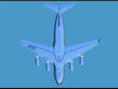 C 17 Transport plane Free 3D model