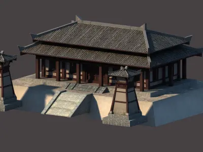Ancient Chinese Architecture 3D model from CGTrader