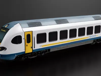 Siberian Train Long Distance Train 02 3D print model