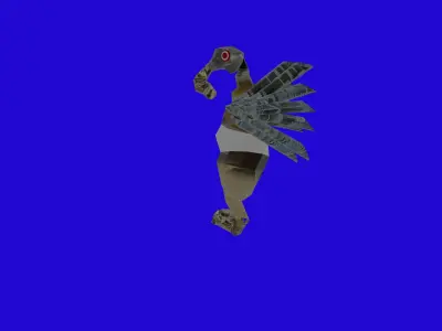 Horsea Mecha Low-poly 3D model