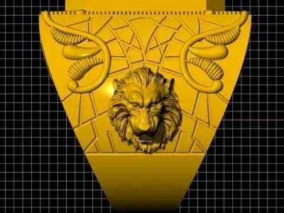 Men  lion ring 3dm file 3D print model