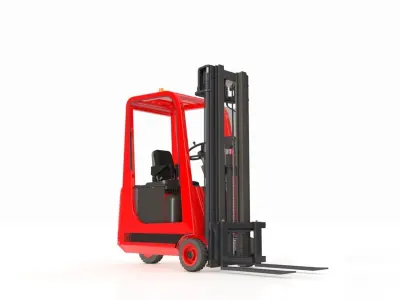 Forklift Small 3 Wheels 3D model