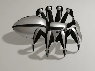Spider Robot Low-poly 3D model purchase