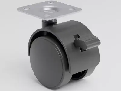 Furniture Caster Wheels Set  9 Models 3D model