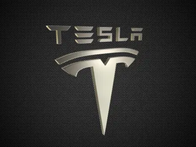 Tesla Logo 3D model by 3dlogoman