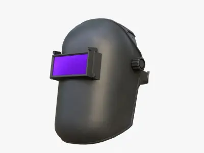 Welding Helmet Low-poly 3D model