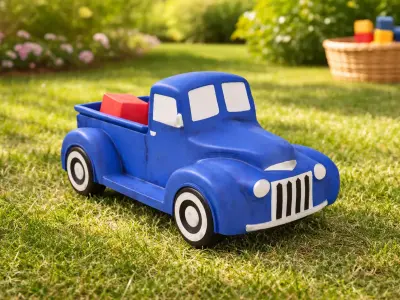 Vintage Pickup Truck Toy Model 3D model