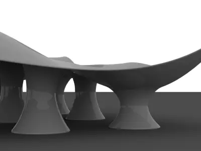 Organic Pavilion Structure 3D model